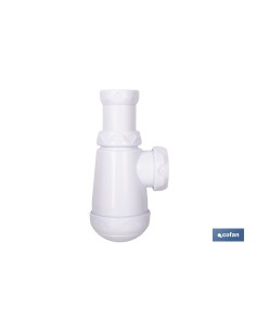 SIFÓN DE BOTELLA CON SALIDA Ø32-40 MM Y RACOR 1 1/4