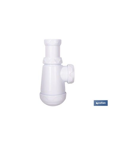 SIFÓN DE BOTELLA CON SALIDA Ø32-40 MM Y RACOR 1 1/4