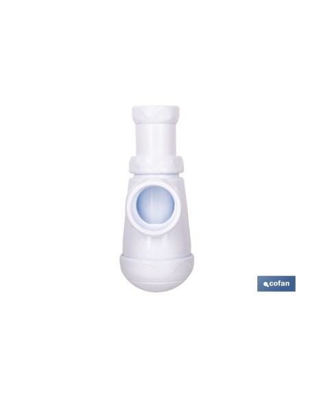 SIFÓN DE BOTELLA CON SALIDA Ø32-40 MM Y RACOR 1 1/4