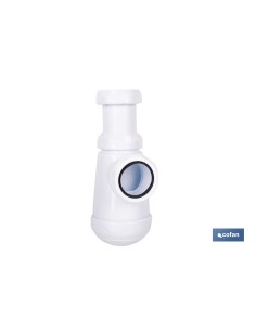 SIFÓN DE BOTELLA CON SALIDA Ø32-40 MM Y RACOR 1 1/2-1 1/4 2