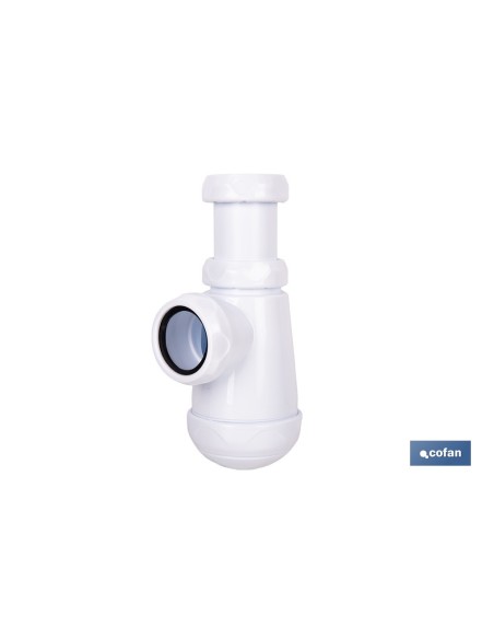 SIFÓN DE BOTELLA CON SALIDA Ø32-40 MM Y RACOR 1 1/2-1 1/4