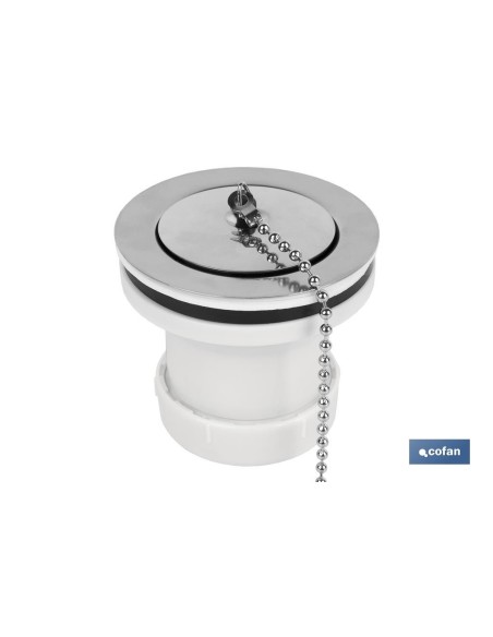 VÁLVULA LAVABO-BIDÉ 1 1/4 x 70 TAPÓN METÁLICO