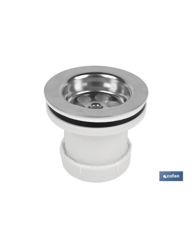 VÁLVULA LAVABO-BIDÉ 1 1/4 x 70 TAPÓN METÁLICO