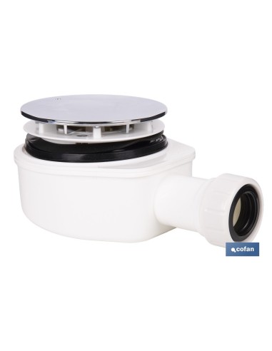 VÁLVULA SIFÓNICA DUCHA EXTRAPLANA CON SALIDA Ø32-40 MM Ø143 MM CON EMBELLECEDOR