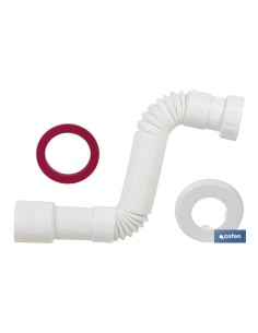 TUBO FLEXIBLE BLANCO 1 1/4 Ø32-40 MM 300-720 MM