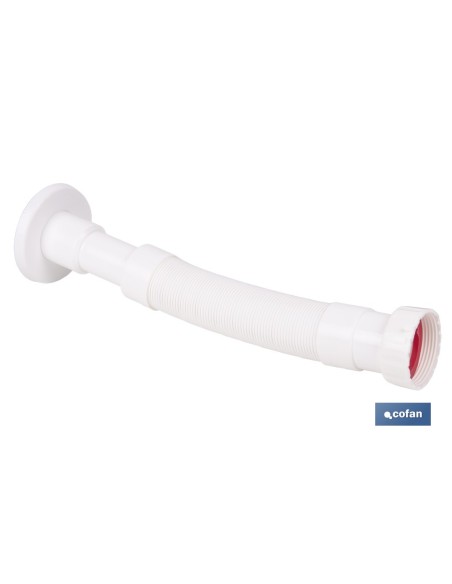 TUBO FLEXIBLE BLANCO 1 1/2 Ø32-40 300-720 MM