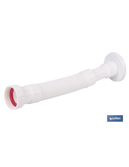 TUBO FLEXIBLE BLANCO 1 1/2 Ø32-40 300-720 MM