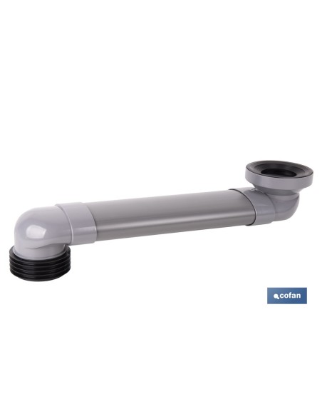 MANGUITO HORIZONTAL DE CONEXIÓN AJUSTABLE Ø90 MM - 90/110 MM 490-170 MM