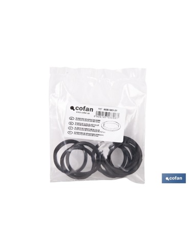 BOLSA DE 10 UNIDADES DE GOMAS CIERRE PARA VÁLVULA CLICK-CLACK Ø31-37 MM