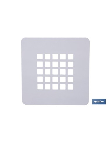 REJILLA DE DUCHA DE ACERO INOXIDABLE CEPILLADO 125 X 125 MM