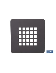 REJILLA DE DUCHA EN NEGRO MATE 125 X 125 MM 2