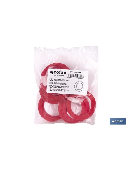 SET DE 10 JUNTAS PARA TUBO FLEXIBLE 1 1/2