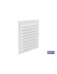 REJILLA DE VENTILACIÓN ALUMINIO BLANCO 10 X 10 CM venta unitaria