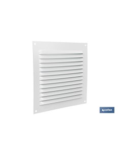 REJILLA DE VENTILACIÓN ALUMINIO BLANCO 15 X 15 CM venta unitaria
