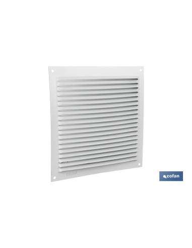 REJILLA DE VENTILACIÓN ALUMINIO BLANCO 17 X 17 CM