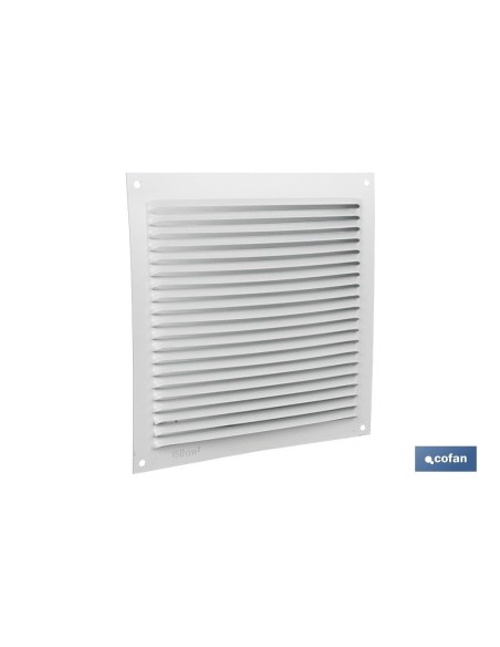 REJILLA DE VENTILACIÓN ALUMINIO BLANCO 17 X 17 CM venta unitaria