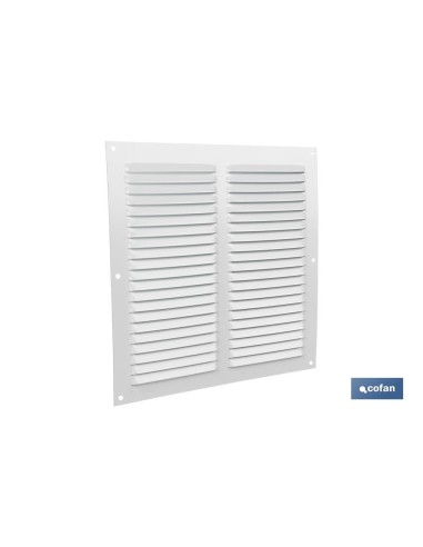 REJILLA DE VENTILACIÓN ALUMINIO BLANCO 25 X 25 CM