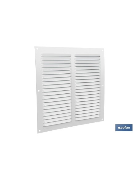 REJILLA DE VENTILACIÓN ALUMINIO BLANCO 25 X 25 CM