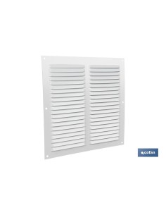 REJILLA DE VENTILACIÓN ALUMINIO BLANCO 25 X 25 CM venta unitaria