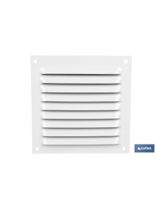 REJILLA DE VENTILACIÓN ALUMINIO BLANCO CON MOSQUITERA 30 X 30 CM venta unitaria 2