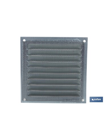 REJILLA DE VENTILACIÓN ALUMINIO BLANCO CON MOSQUITERA 30 X 30 CM venta unitaria