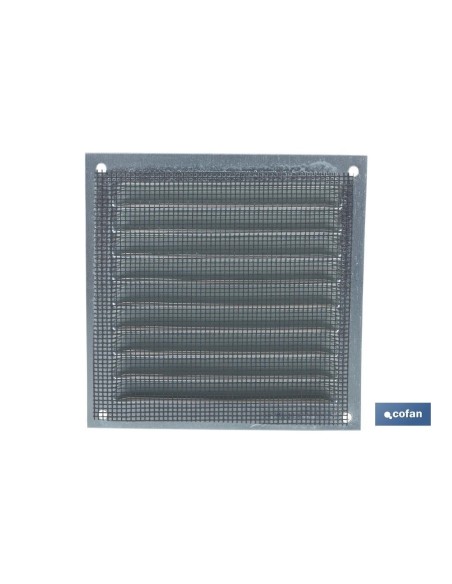 REJILLA DE VENTILACIÓN ALUMINIO BLANCO CON MOSQUITERA 30 X 30 CM venta unitaria