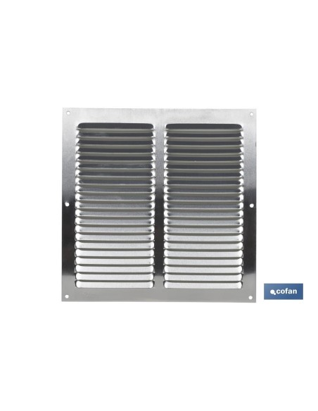 REJILLA DE VENTILACIÓN ALUMINIO 25 X 25 CM venta unitaria