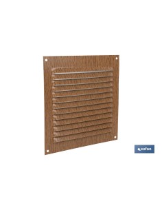 REJILLA DE VENTILACIÓN ALUMINIO MADERA 15 X 15 CM venta unitaria
