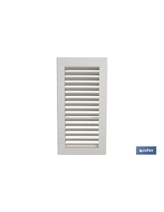 REJILLA DE VENTILACIÓN ABS PARA EMPOTRAR 13 X 26 CM