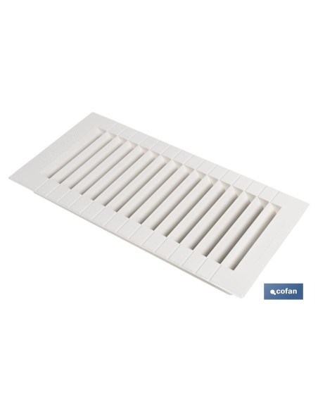 REJILLA DE VENTILACIÓN ABS PARA EMPOTRAR 13 X 26 CM