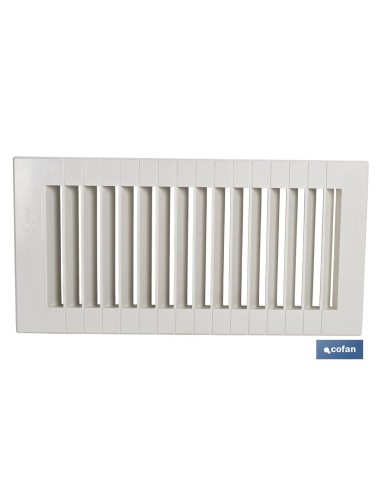 REJILLA DE VENTILACIÓN ABS PARA EMPOTRAR 13 X 26 CM venta unitaria