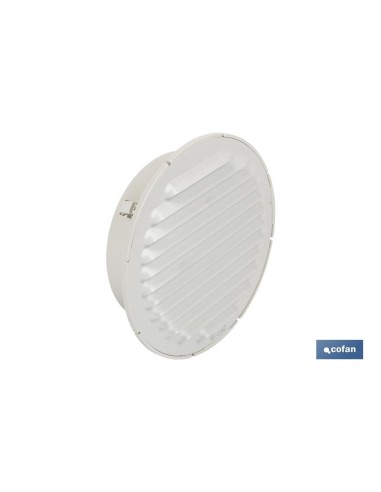 REJILLA DE VENTILACIÓN ALUMINIO-ABS BLANCO PARA EMPOTRAR A TUBO Ø12 CM venta unitaria