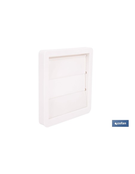 REJILLA DE VENTILACIÓN ABS BLANCO LAMAS MÓVILES Ø10 CM