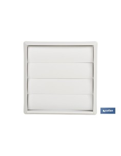 REJILLA DE VENTILACIÓN ABS BLANCO LAMAS MÓVILES Ø12 CM 2