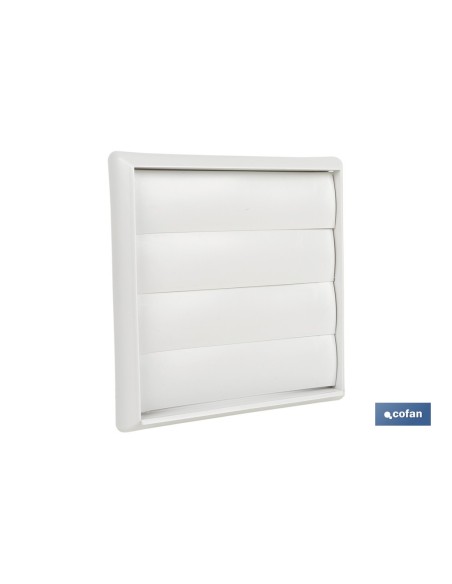 REJILLA DE VENTILACIÓN ABS BLANCO LAMAS MÓVILES Ø15 CM