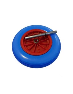 RUEDA CARRETILLA OBRA AZUL IMPINCHABLE
