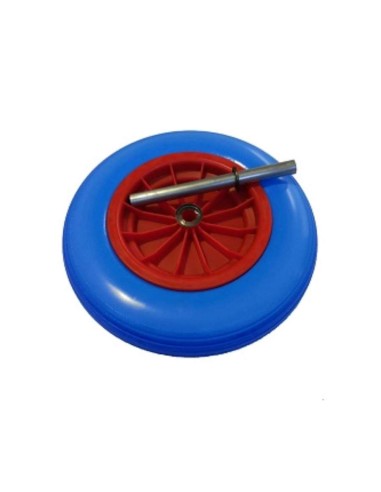 RUEDA CARRETILLA OBRA AZUL IMPINCHABLE