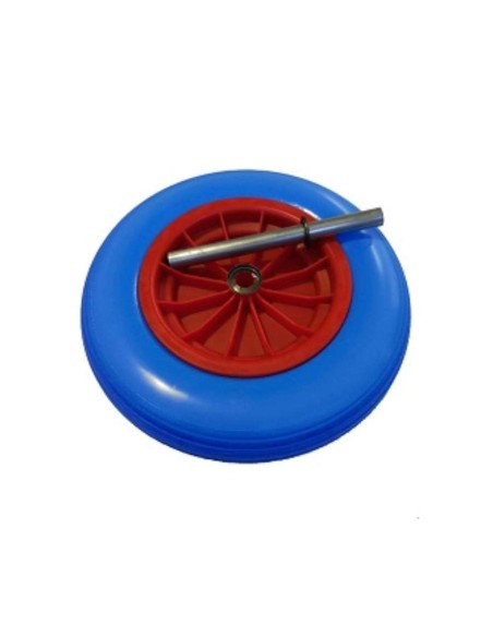 RUEDA CARRETILLA OBRA AZUL IMPINCHABLE