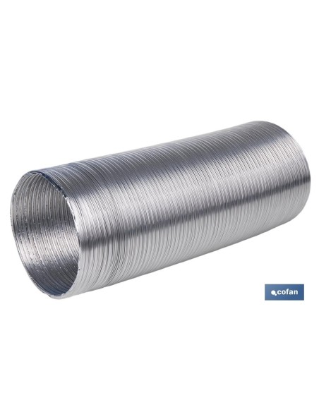 TUBO FLEXIBLE SEMIRRÍGIDO ALUMINIO Ø80 MM X 1,5 M