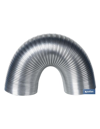 TUBO FLEXIBLE SEMIRRÍGIDO ALUMINIO Ø80 MM X 1,5 M
