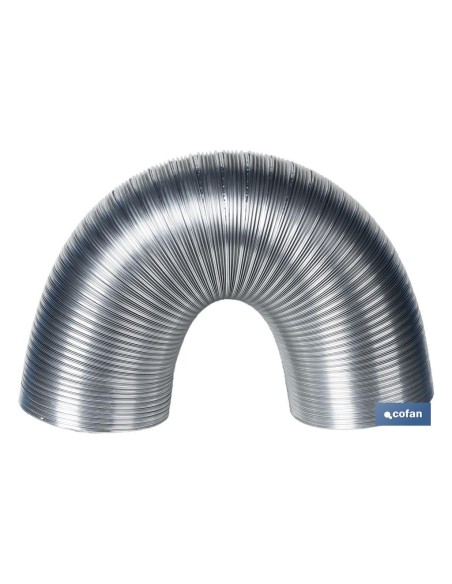 TUBO FLEXIBLE SEMIRRÍGIDO ALUMINIO Ø110 MM X 1,5 M
