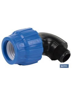 CODO 90° ROSCA MACHO PP PN16 50 X 1 1/2 VENTA UNITARIA
