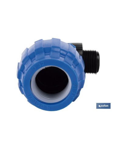 CODO 90° ROSCA MACHO PP PN16 63 X 2