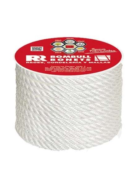 CARRETE CUERDA PP 4C 10MM-25M BLANCA