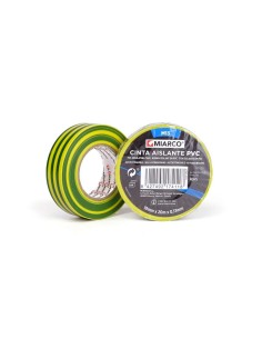 CINTA AISLANTE PVC AMARILLA/VERDE 20X19