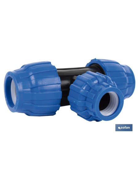 TE 90° REDUCIDA PP PN16 32 X 25 X 32