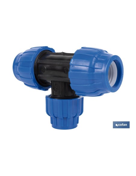 TE 90° REDUCIDA PP PN16 63 X 50 X 63