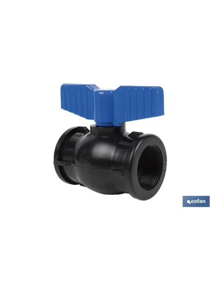 VÁLVULA DE BOLA ROSCA H-H PP PN16 1 1/2 x 1 1/2