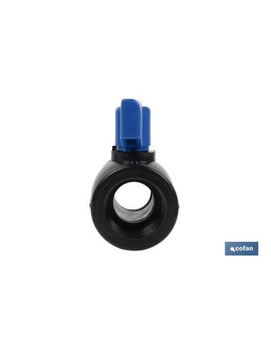 VÁLVULA DE BOLA ROSCA H-H PP PN16 1 1/2 x 1 1/2
