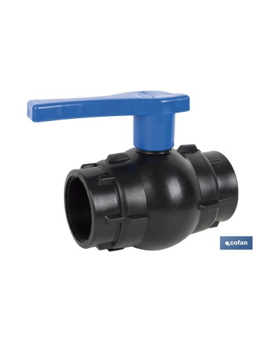 VÁLVULA DE BOLA ROSCA H-H PP PN16 2 1/2 x 2 1/2